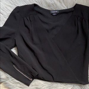Bebe business crop top! Size S